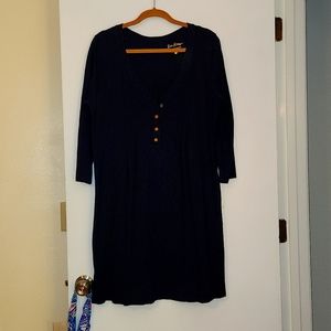 Lilly Pulitzer Pleated Front Henley Dress Size XL